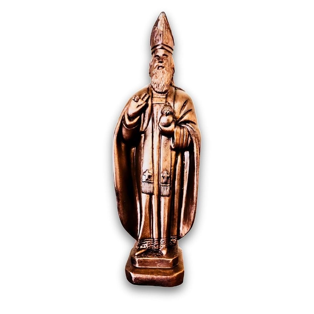 Imagem de Santo Agostinho 30 cm em Gesso Cerâmico com Pintura Manual e Proteção UV