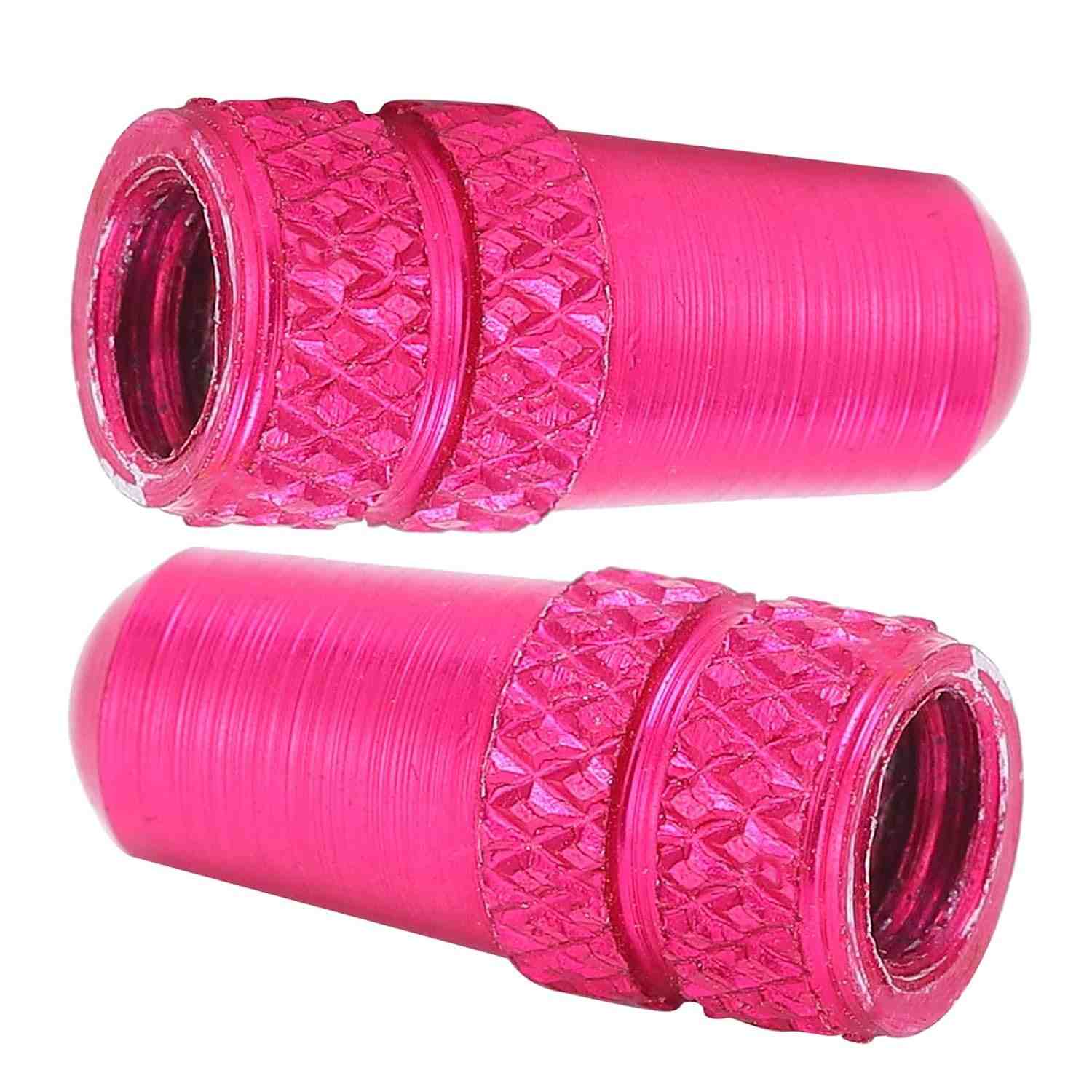 Tampas de Válvula Presta em Alumínio Rosa - Proteção e Estilo para sua Bicicleta