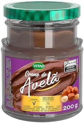 Vitao Creme De Avela Vegano Zero Açúcar