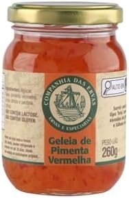 Companhia das Ervas - Geléia de Pimenta, Vermelha, 260 g