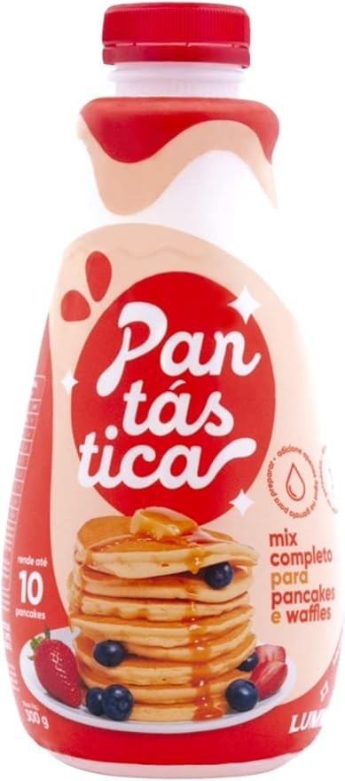 Pantástica Original 300g Massa Pronta De Panquecas E Waffles
