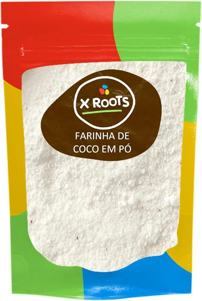 Farinha de Coco Branca em Pó Premium 1kg - X Roots