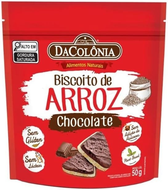 BISCOITO DE ARROZ C/CHOCOLATE ZERO