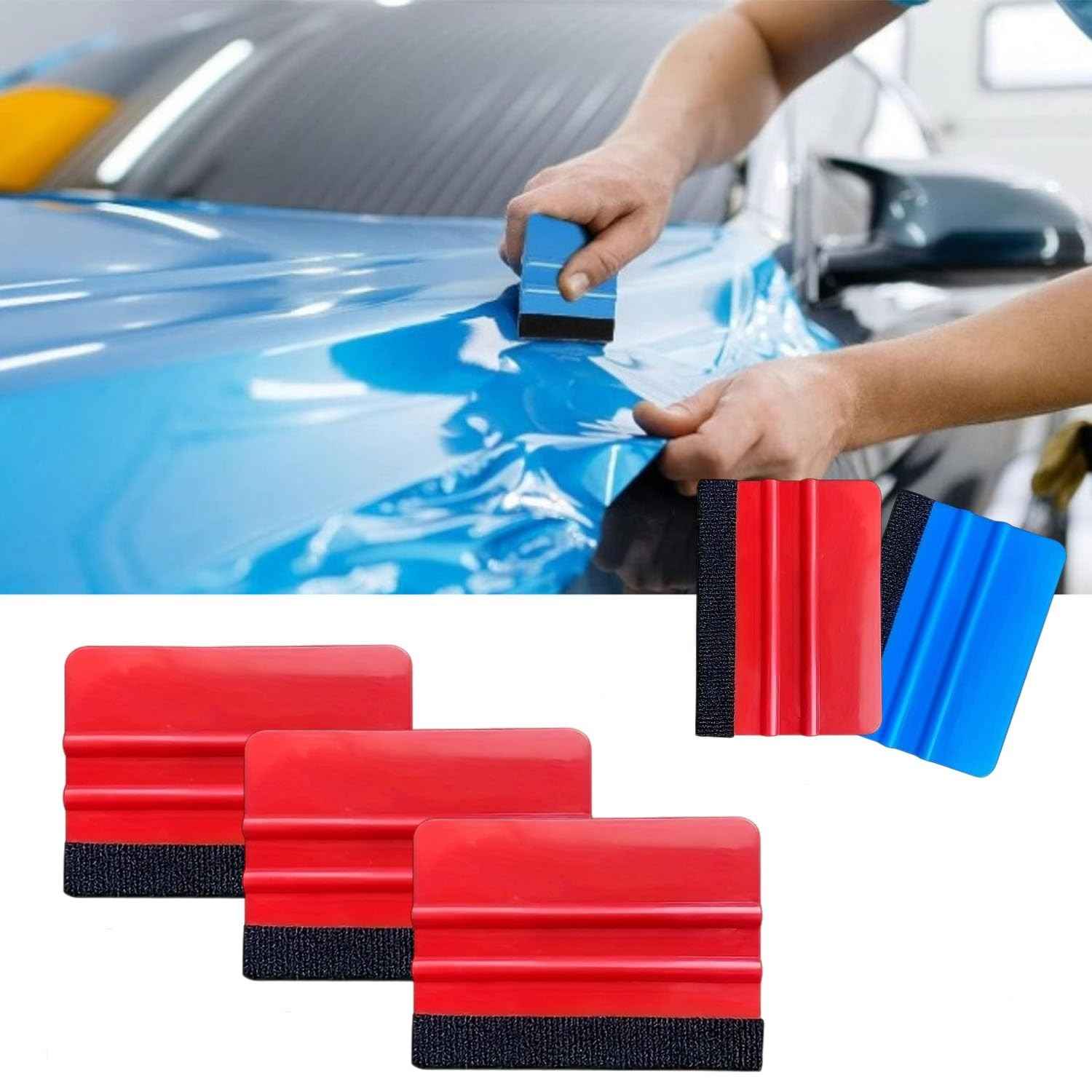 Kit 3 Rodos Feltro 10cm: Aplicação Perfeita de Vinil e Decalques Automotivos