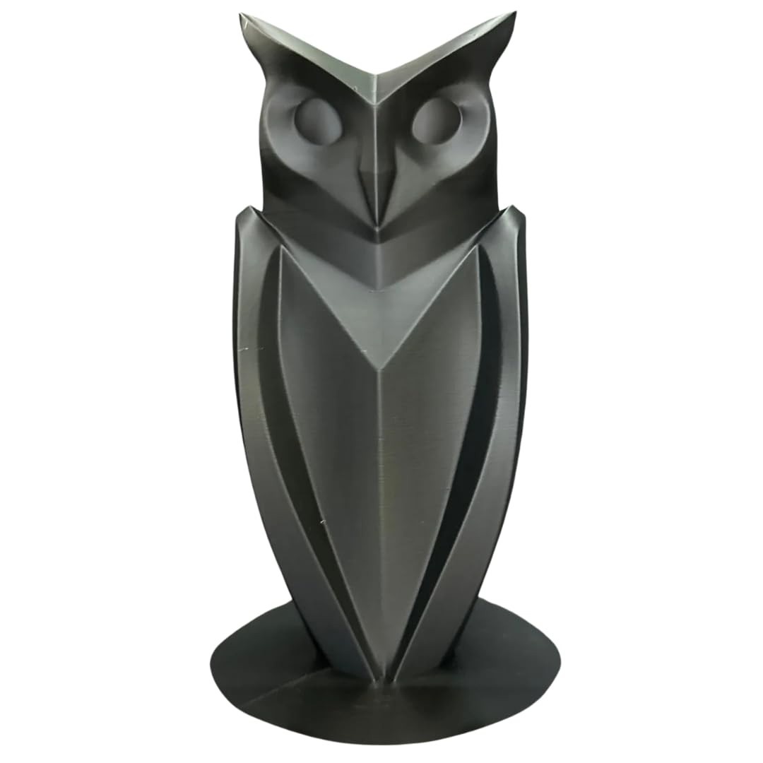 Decoração Coruja 3D Preta - Charmosa e Moderna para Ambientes Criativos