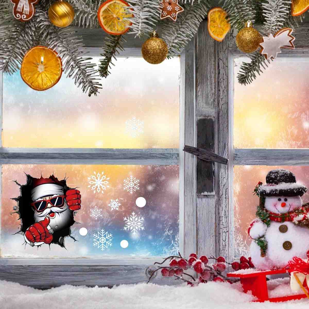 Adesivos de Halloween e Inverno - Decoração Fofa e Divertida para Festas e Ambientes