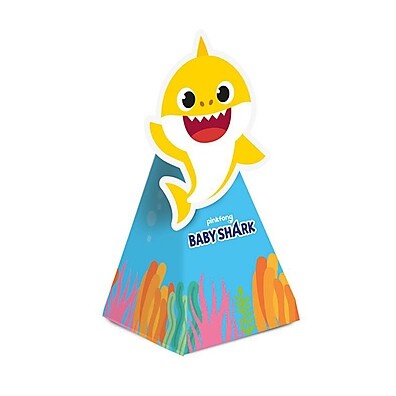 Decoração Baby Shark: 8 Caixas Cone para Festa