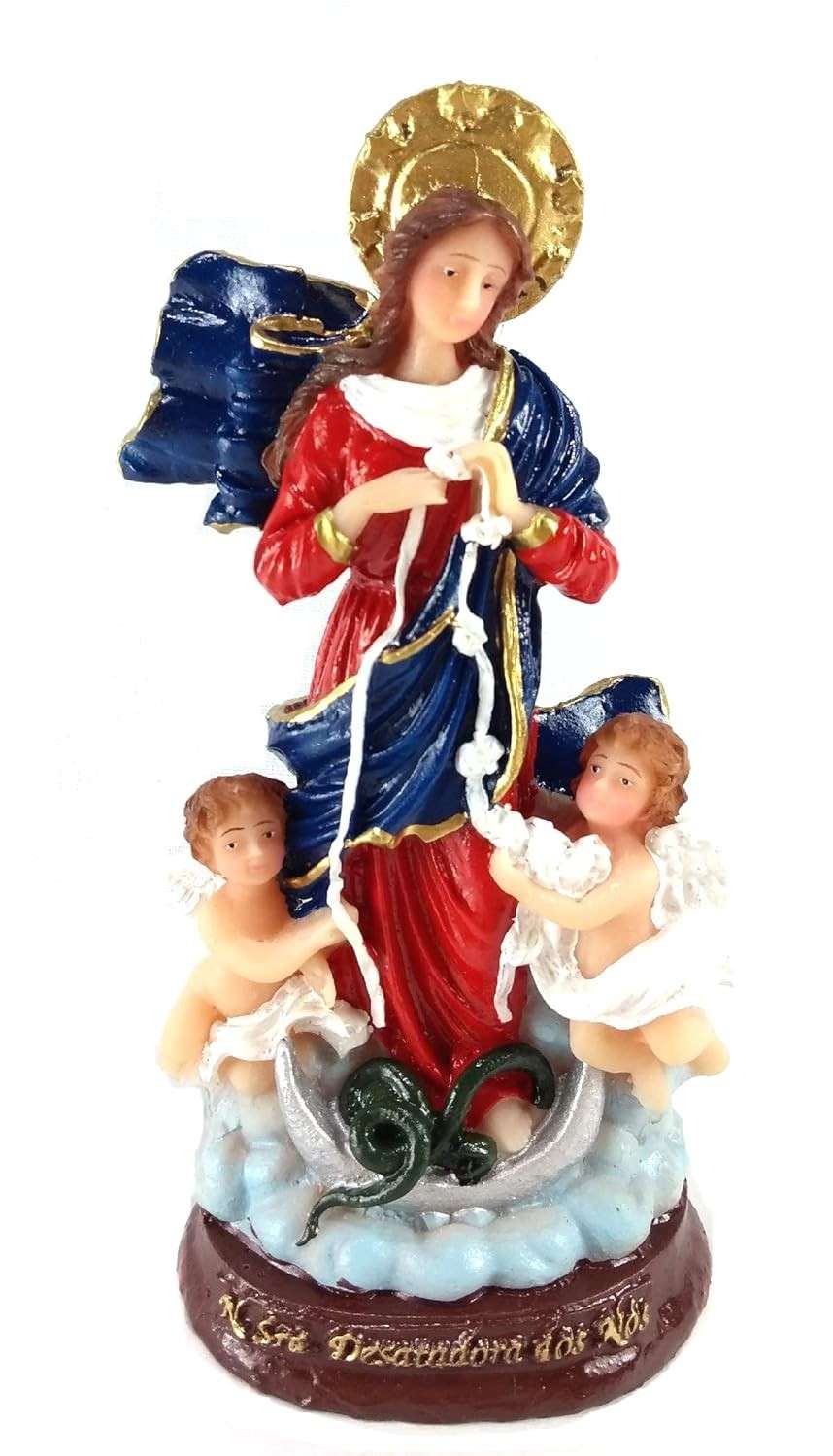 Imagem Nossa Senhora Desatadora dos Nós em Resina - 15 cm - Decoração e Fé
