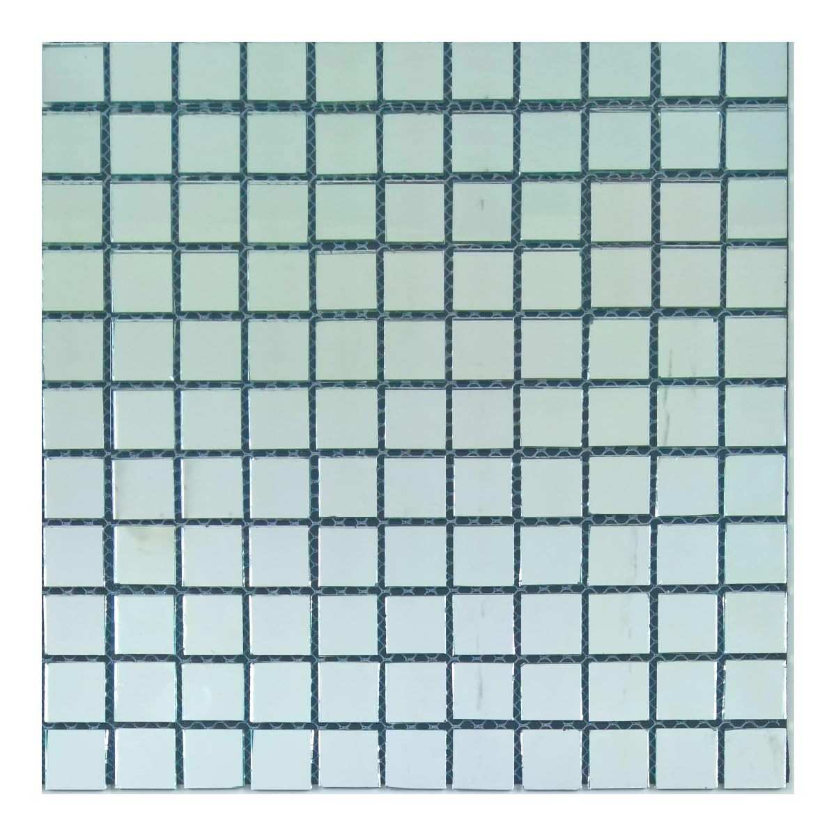 Adesivo de Parede em Vidro Espelho Quadriculado - LU0383 | Decoração Moderna para Banheiro, Cozinha e Ambientes com Estilo