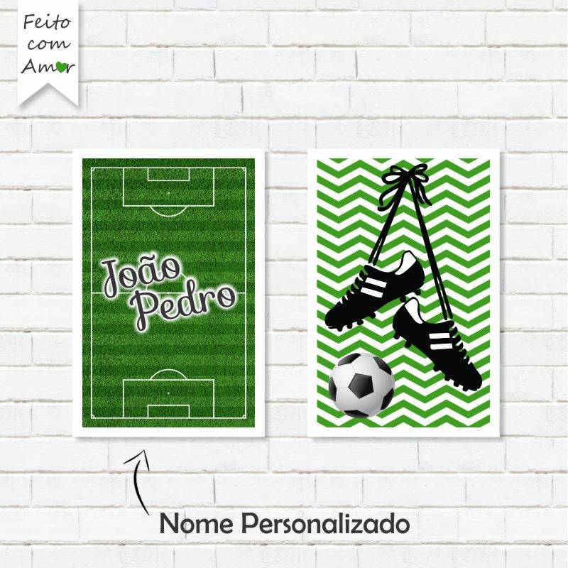 Decoração Futebol Infantil: Kit de Placas 30x20
