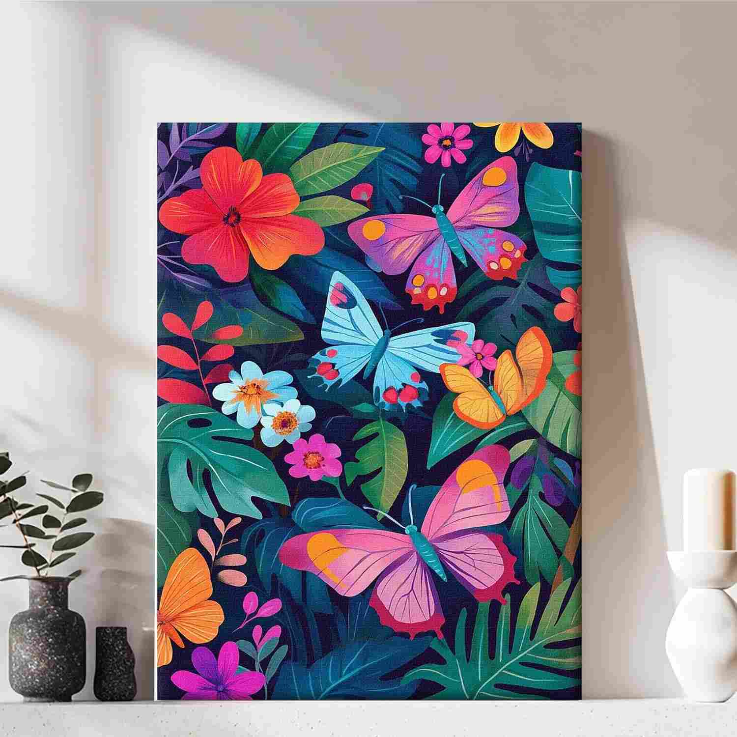 Arte de Parede em Tela Elegante com Moldura - Decoração Moderna para Casa e Escritório
