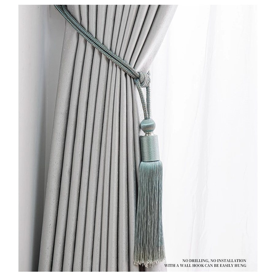 Prendedor de Cortina com Franjas LUXO: Elegância na Decoração