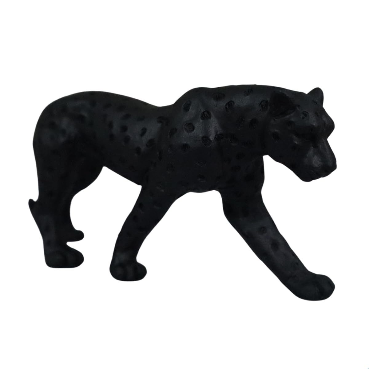 Escultura Pantera Negra Andando em Poliresina - Decoração Elegante para Casa e Escritório