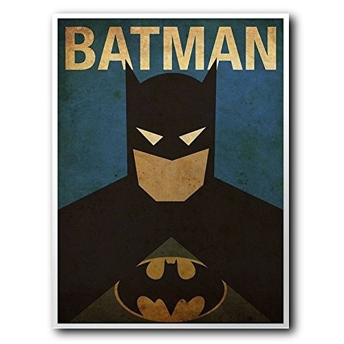 Placa Decorativa MDF Batman 30x20cm - Design Premium para Ambientes Modernos