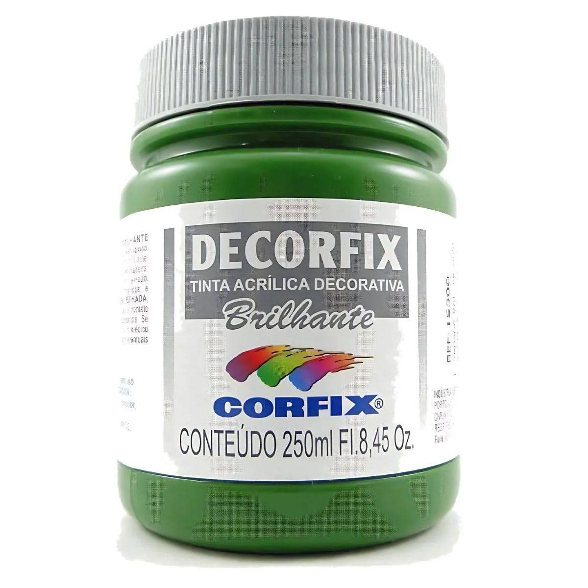 Tinta Acrílica Decorfix Branca 250ml - Ideal para Projetos Criativos e Decoração