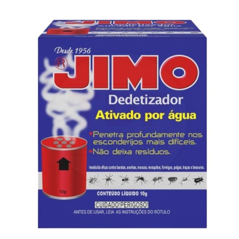 Dedetizador Jimo Ativado por Água - 10g | Mata Barata, Aranha, Pulga, Traças e Mosquito
