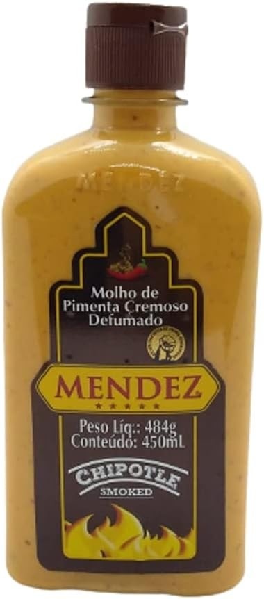 Molho de Pimenta Cremosa Defumada Chipotle Mendez 450ml