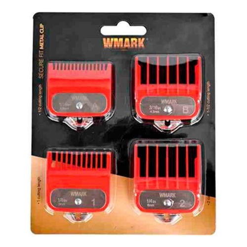 Kit 4 Pentes Guia Wmark Premium para Corte Profissional de Degradê