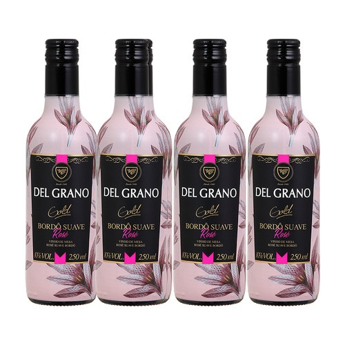 Del Grano Rosé Suave: Kit 4 Unidades para Celebrar!