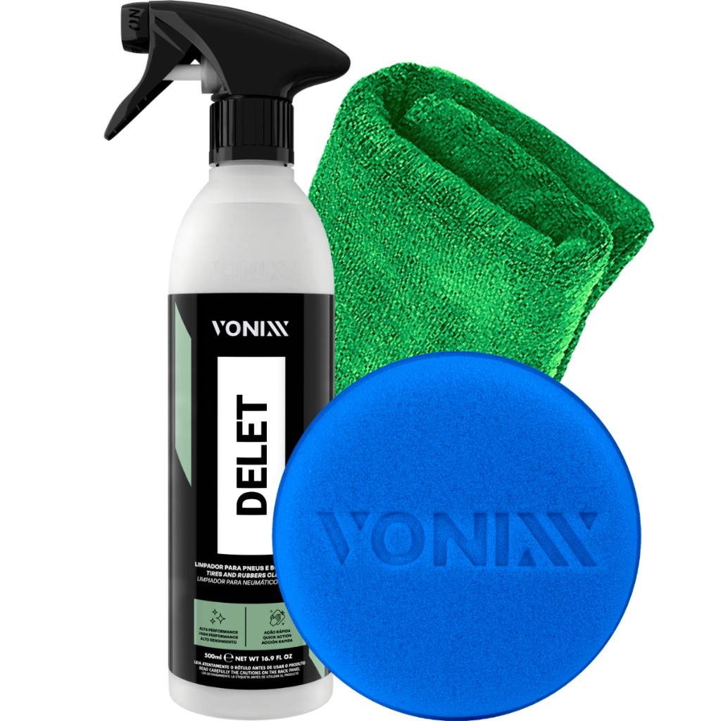 Delet 500ml: Limpeza Impecável para Pneus e Borrachas