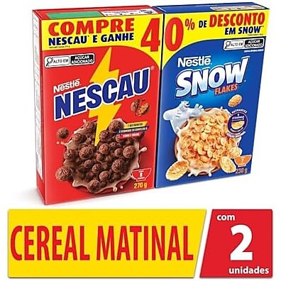 Kit Nescau Chocolate 210g + Snow Flakes 230g: Delícia e Economia