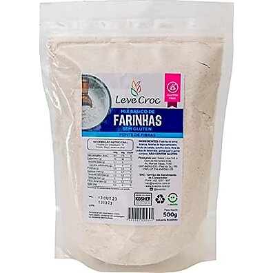Mix Farinha Sem Glúten Leve Croc: Pães e Bolos Deliciosos