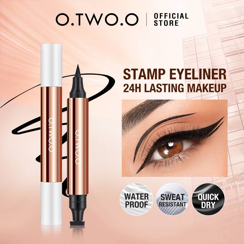 Delineador O.Two.O 2 em 1: Olhos Perfeitos em Segundos!