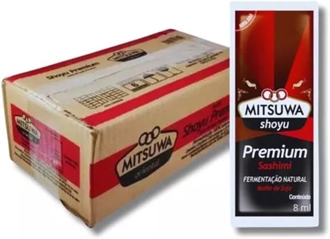 250 Molho Shoyu Premium Mitsuwa Sachê Caixa Fechada Delivery