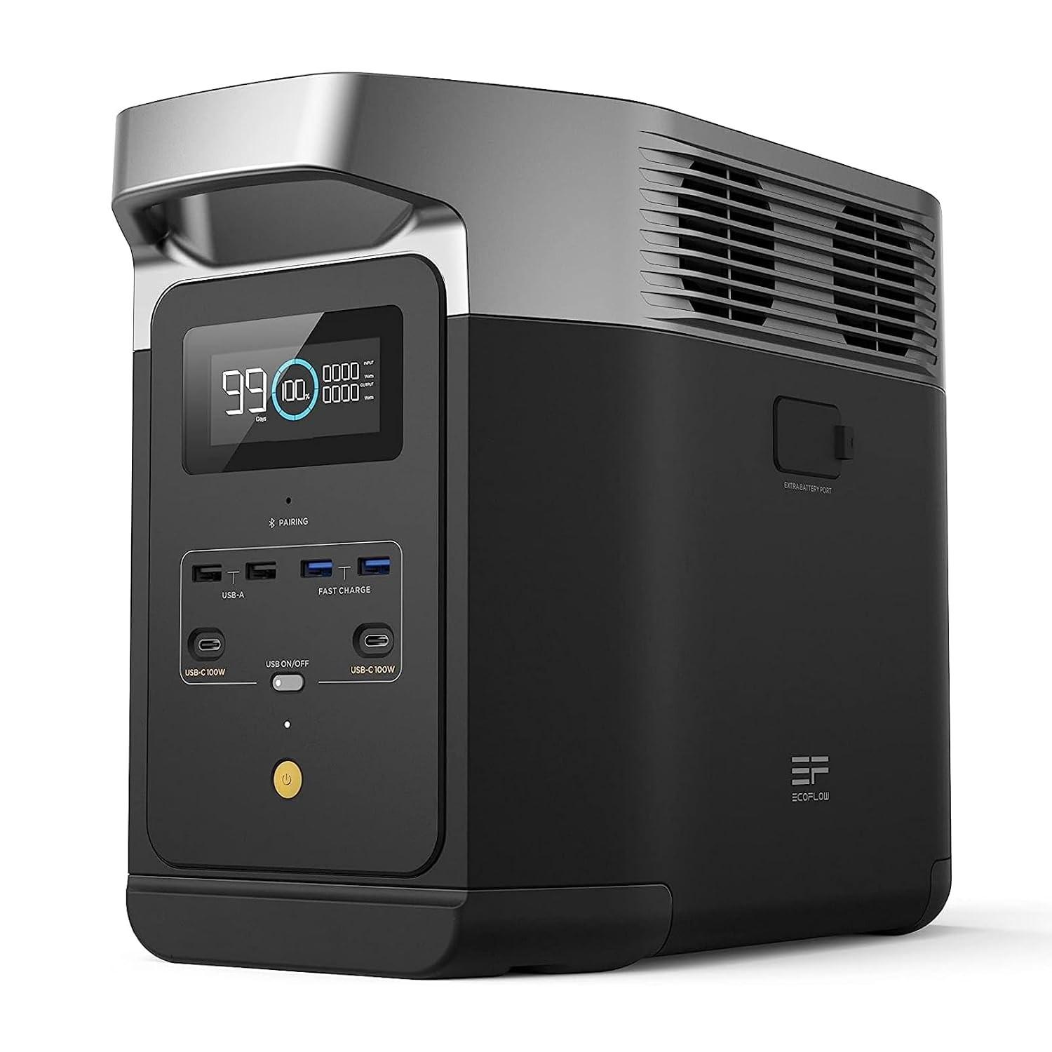 EcoFlow DELTA 2: Estação de Energia Portátil 1024Wh LiFePO4 - Energia Confiável para Aventura e Backup Doméstico