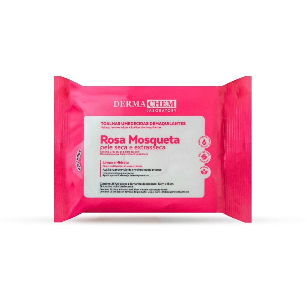 Demaquilante Rosa Mosqueta Dermachem: Limpeza e Hidratação