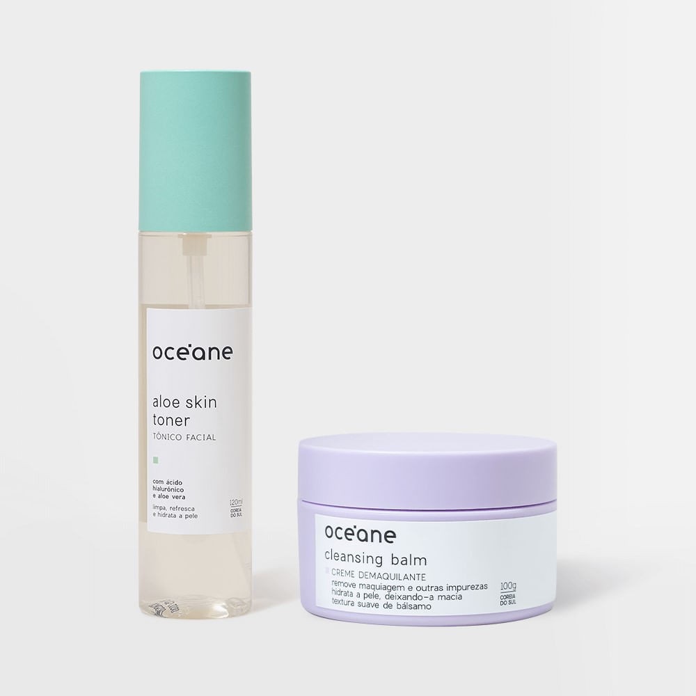Demaquilante + Tônico Aloe Vera: Pele Limpa e Radiante