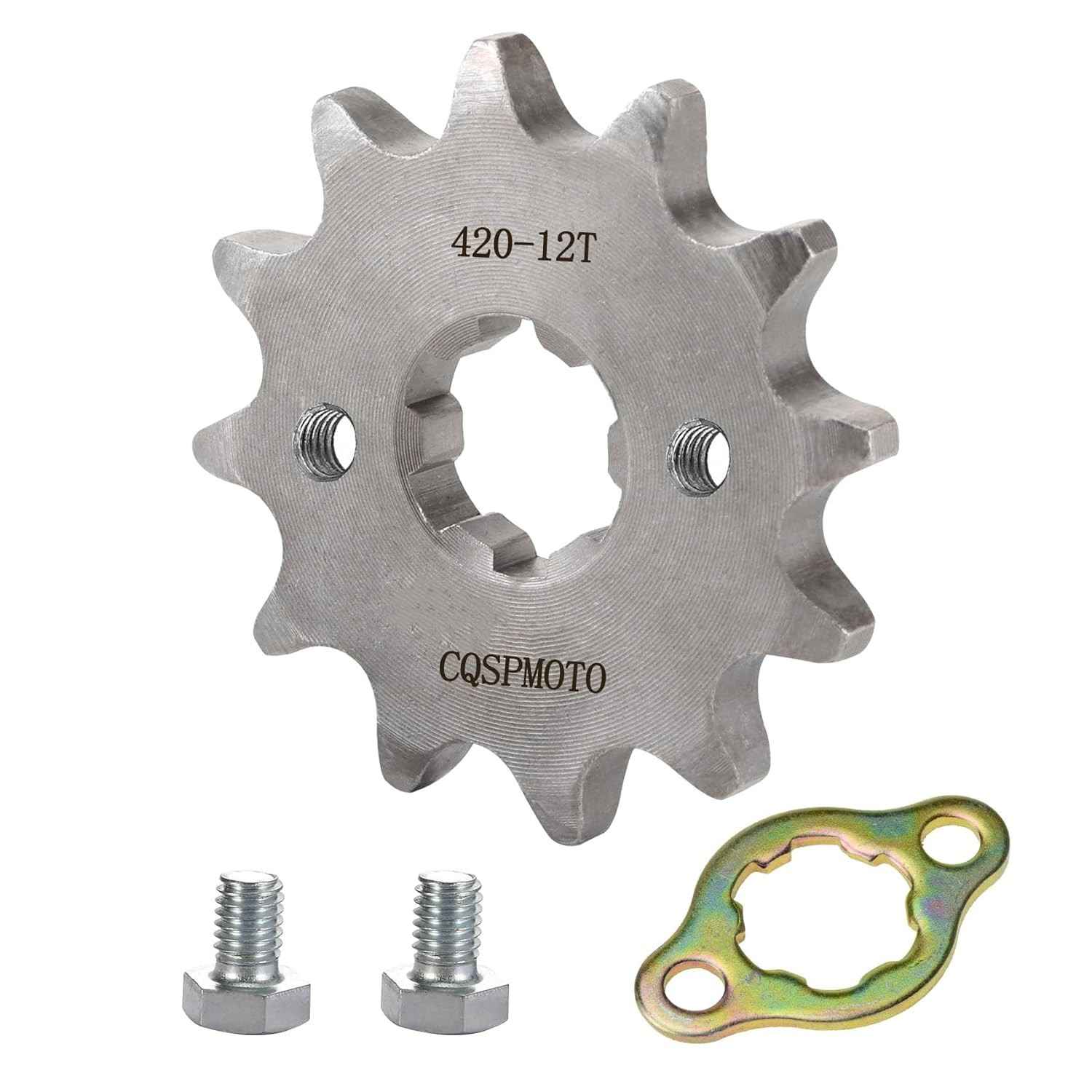 Roda Dentada Dianteira 420 12T 17mm para Motos 125-160cc - Compatibilidade Ampla