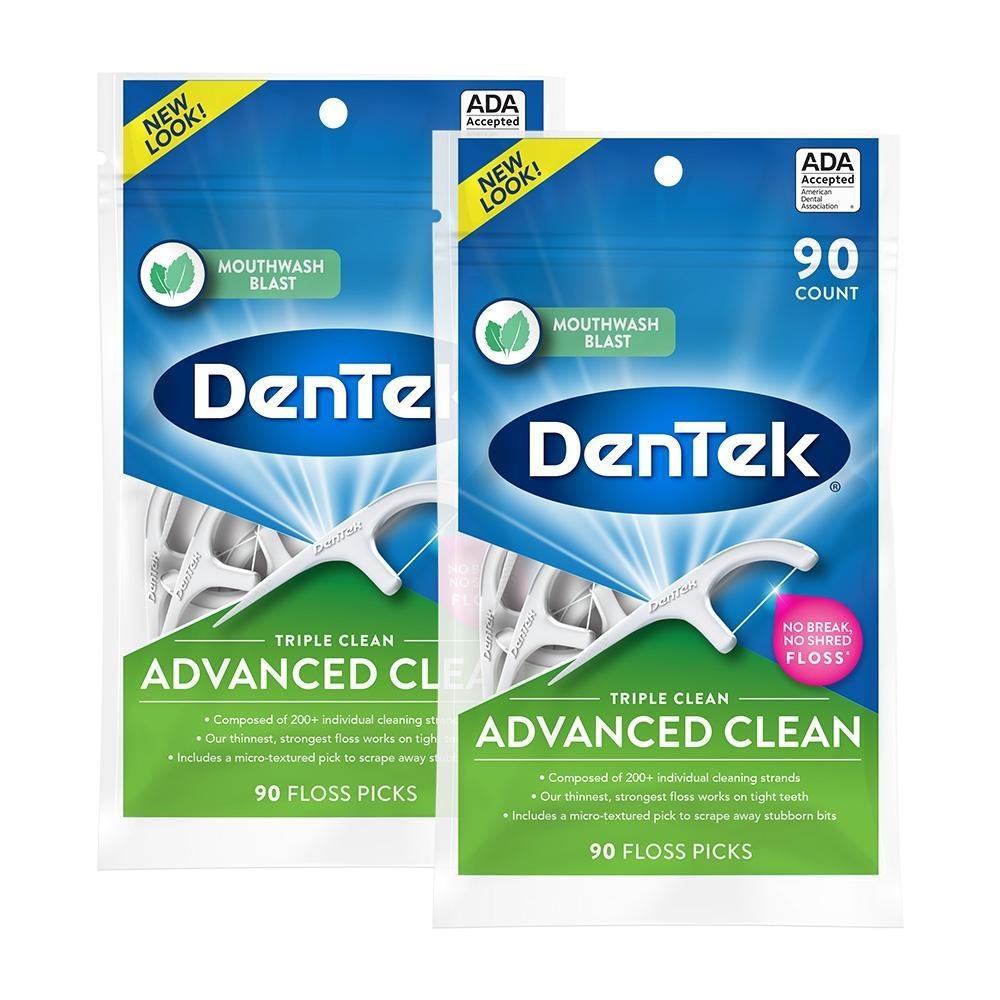 DenTek Floss Picks: Limpeza Bucal Completa (180un)