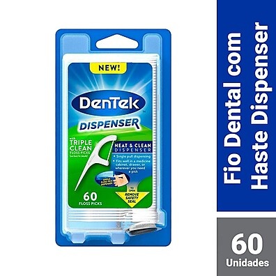 DenTek Triple Clean: Fio Dental com Haste para Boca Saudável