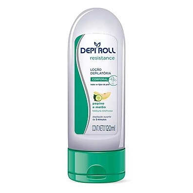 Depi-Roll Resistance Pepino e Melão 120ml: Depilação Suave e Refrescante