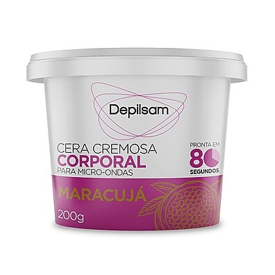 Depilação Sem Dor: Cera Maracujá Depilsam 200g
