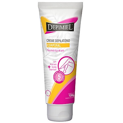 Depilação Sem Dor: Creme Depimiel com Aloe Vera 120g