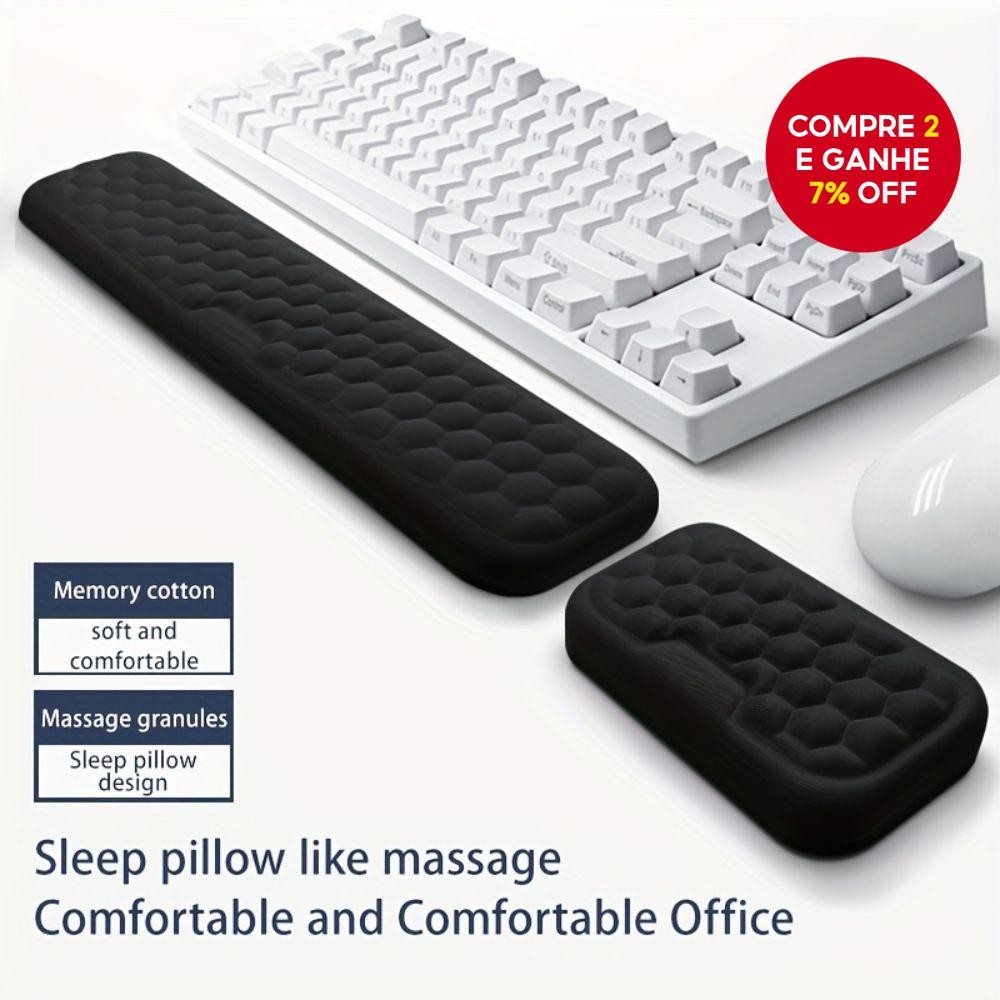 Descanso de Pulso Ergonômico com Espuma de Memória