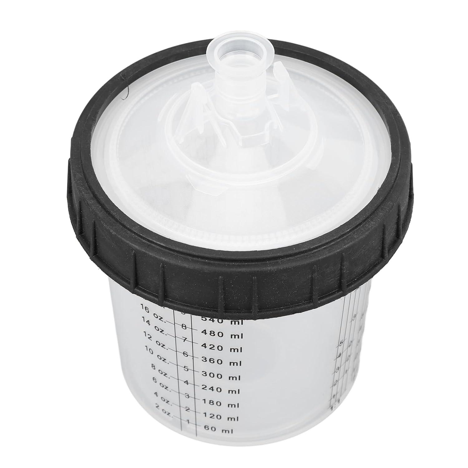 Copo de Mistura Descartável para Pulverizador de Tinta - 10 Plugues + 40 Forros + Tampa à Prova de Vazamentos