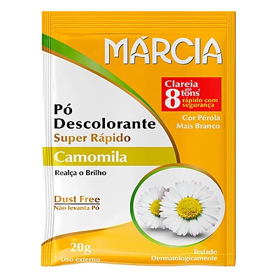 Descolorante Márcia: Clareamento Rápido + Camomila
