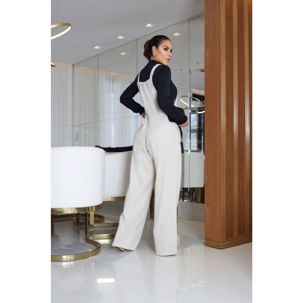 Jardineira de Linho Premium: Elegância Descomplicada ✨