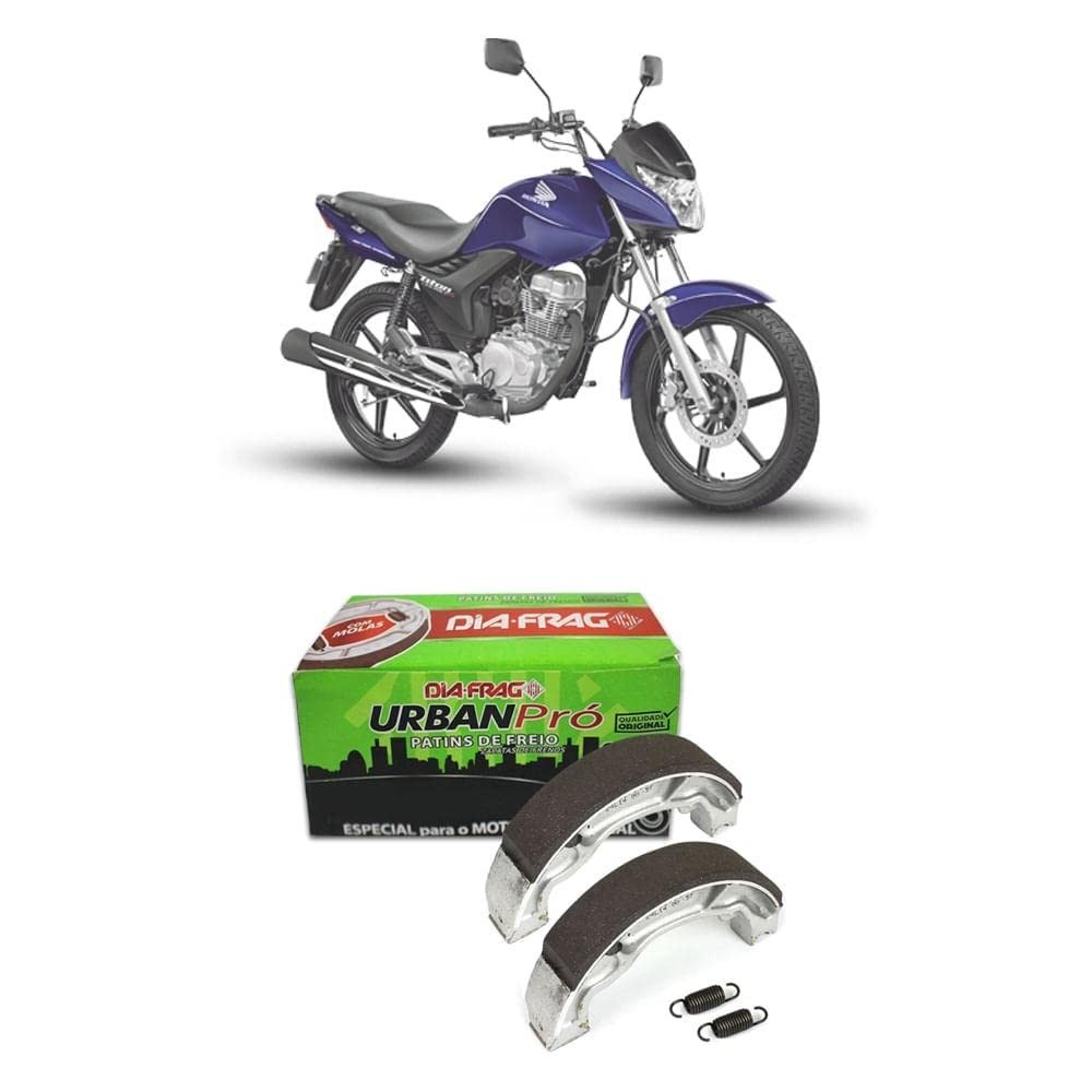 Patim Freio Lona Dia-frag Honda CG 150/160 Titan/Fan com Mola - Segurança e Desempenho