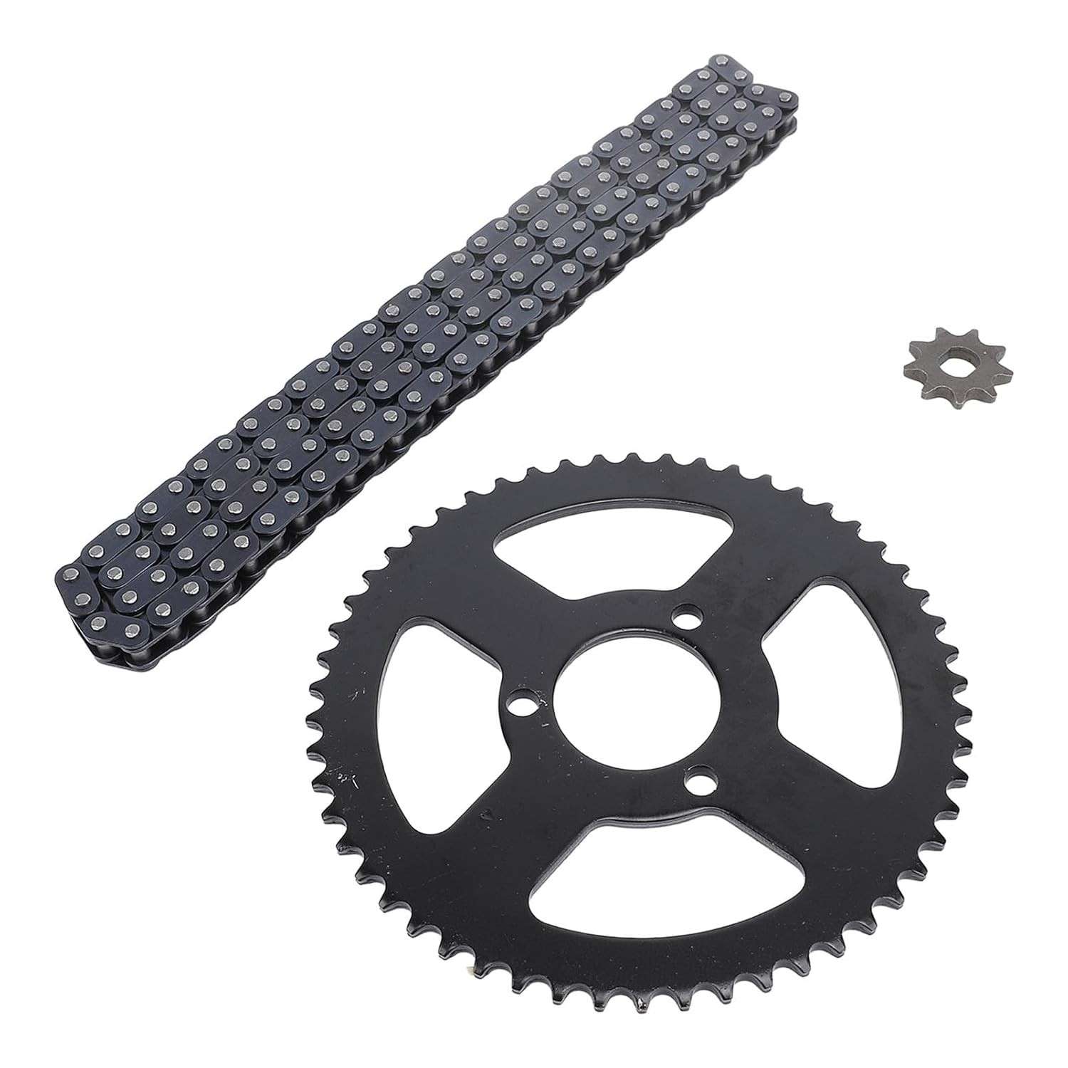 Kit Corrente e Roda Dentada T8F 10mm/35mm para Motos, Karts e ATVs - Desempenho e Durabilidade