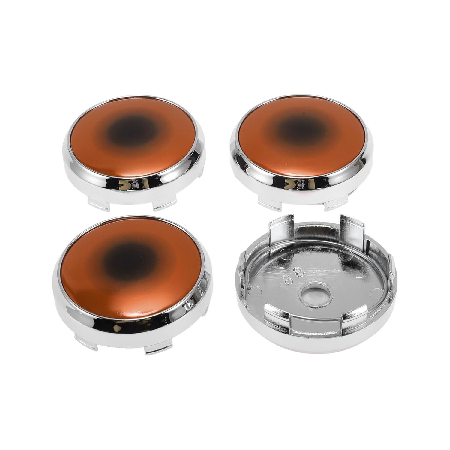 Kit 4 Tampas de Centro de Roda ACROPIX 6.1cm/6.6cm - Design Esportivo e Durabilidade