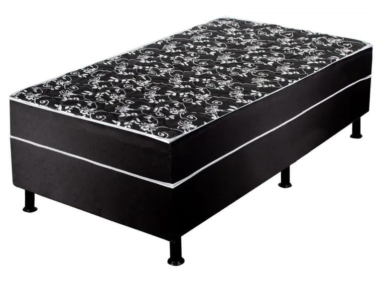 Cama Box Conjugado Ortopédico Union Solteiro - Modelo Drems | Design Elegante e Conforto Premium