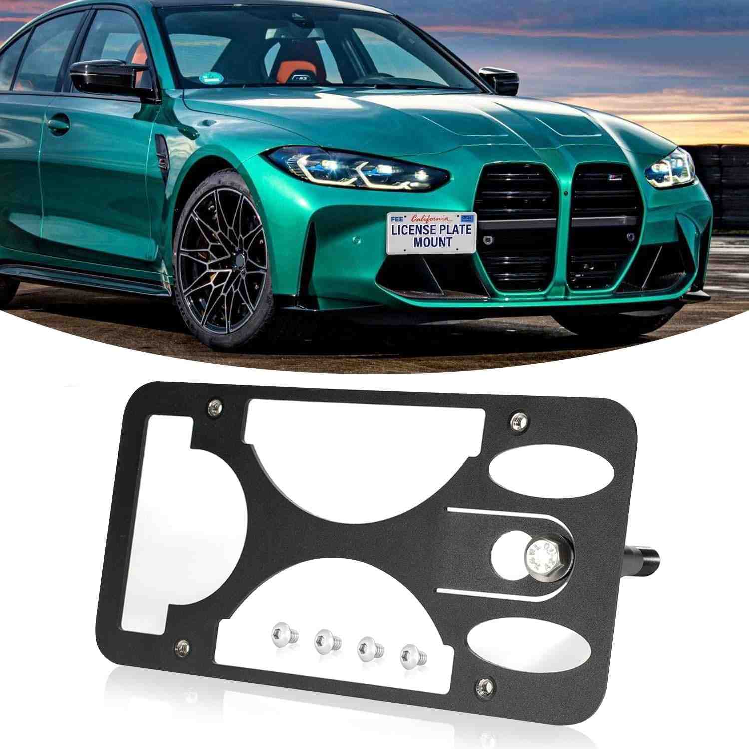 Suporte de Placa Frontal BMW M3 (2019-2025) - Instalação sem Furos | Design Premium