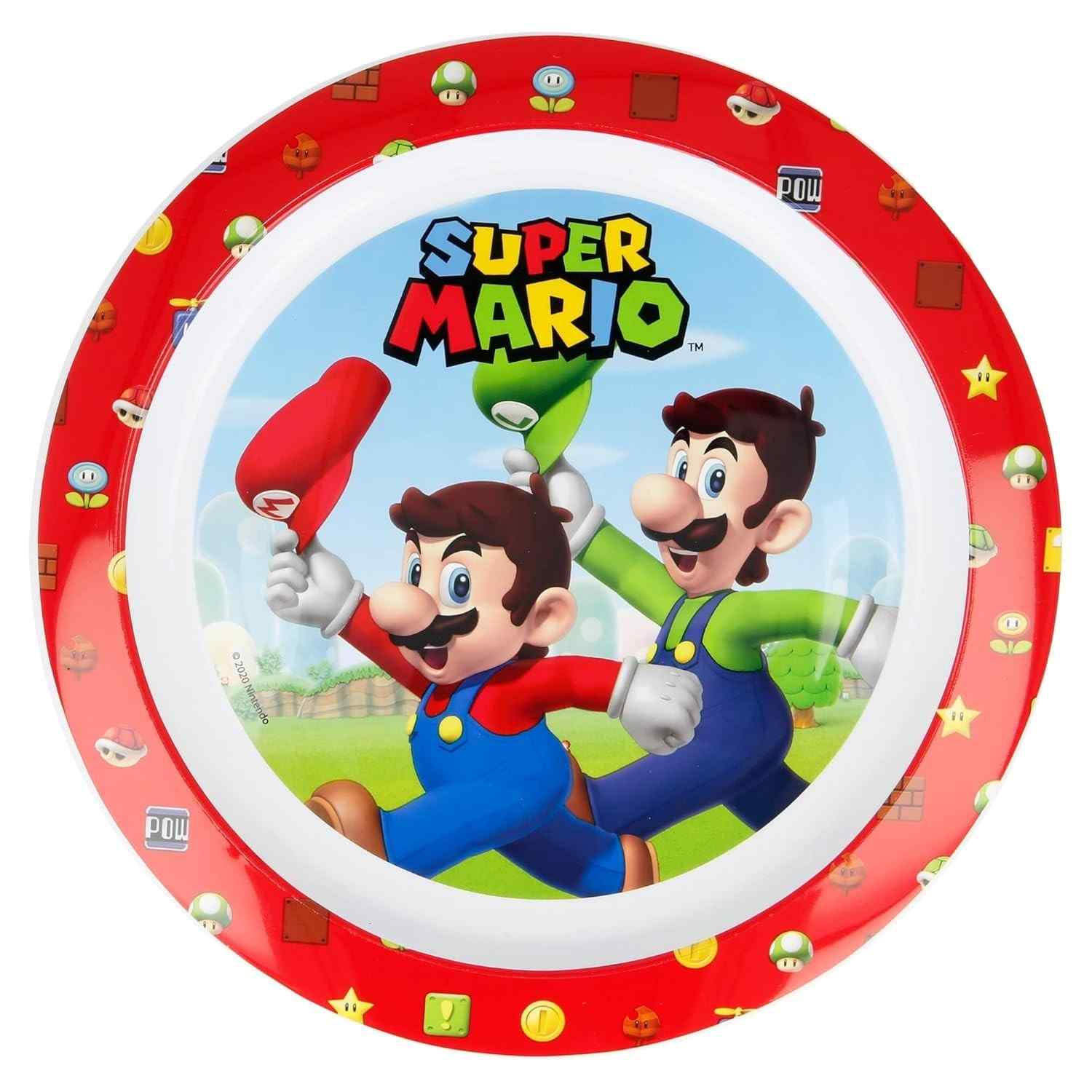 Prato Super Mario Micro Kids Oficial Nintendo - Design Infantil Divertido