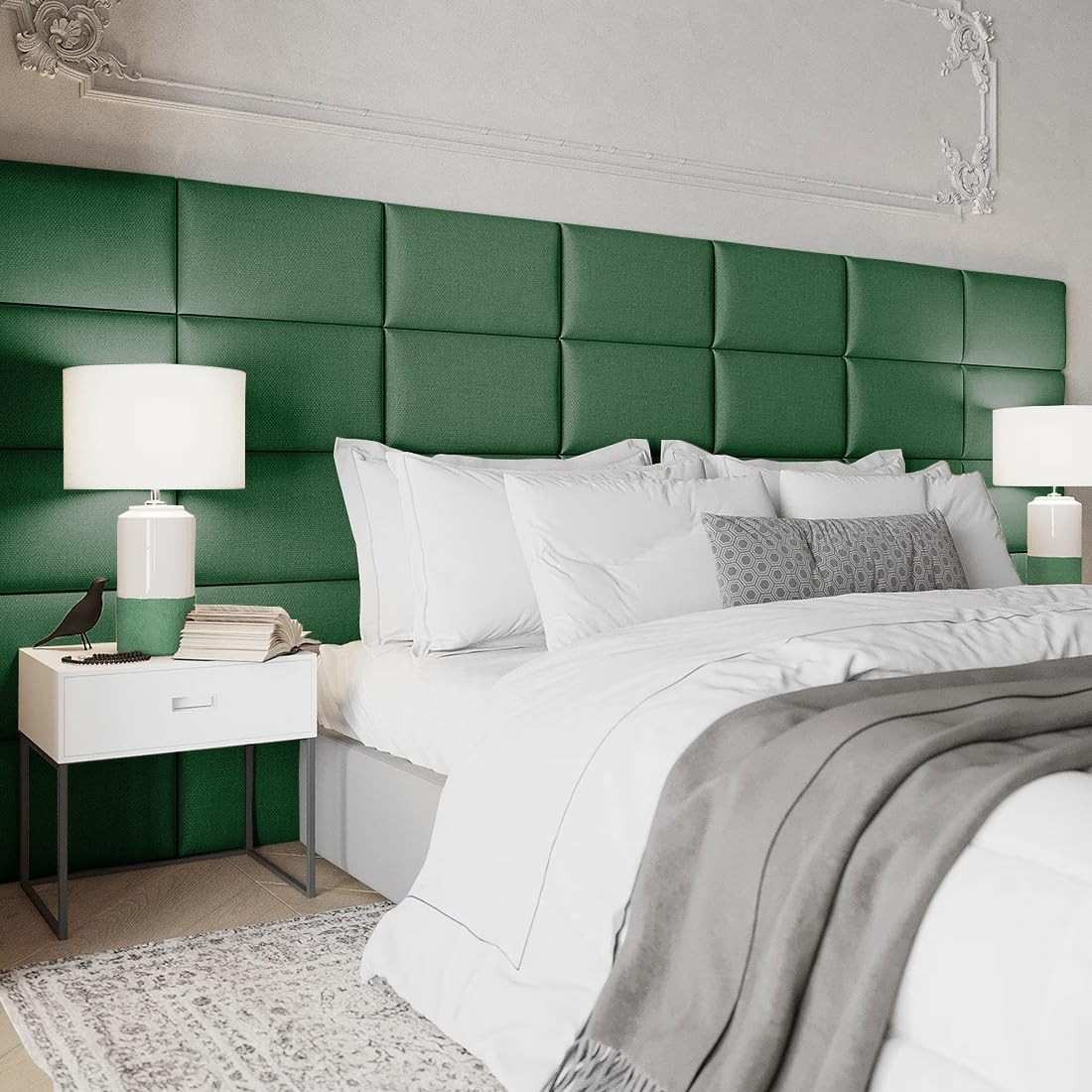 Kit Cabeceiras Estofada Modular para Cama King Size - Design Moderno e Conforto Acústico