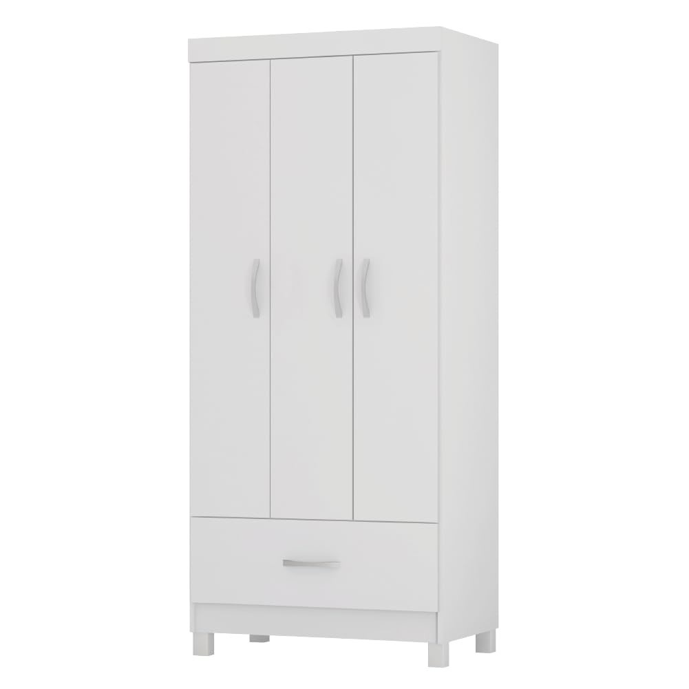 Guarda-Roupa Solteiro 3 Portas 1 Gaveta Prince Demóbile – Design Moderno e Organização Inteligente