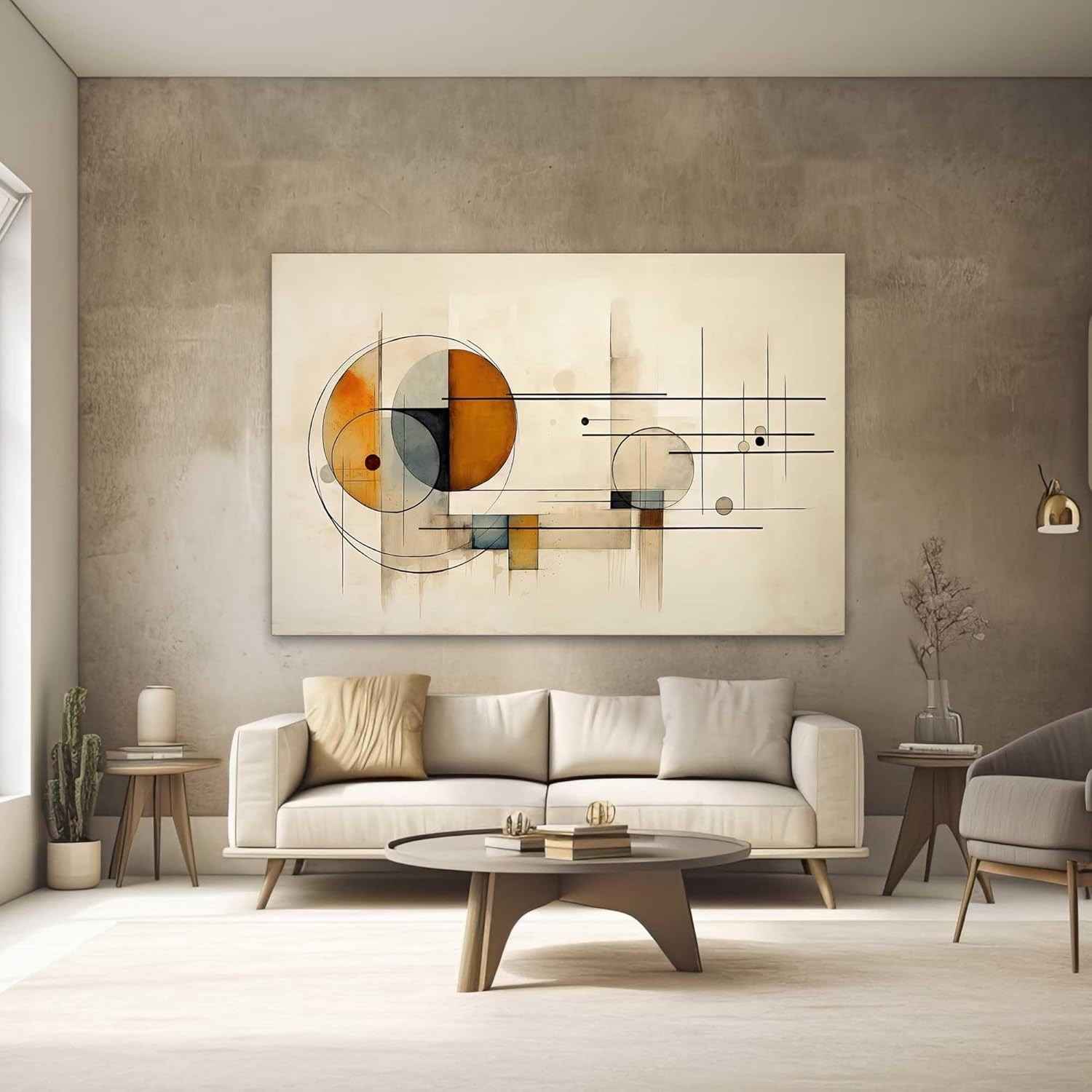 Quadros Decorativos Abstratos 90x60cm - Design Moderno para Quarto, Sala e Escritório
